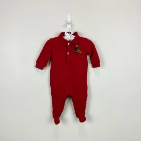 Ralph Lauren Christmas Polo Bear Footie 3 Months