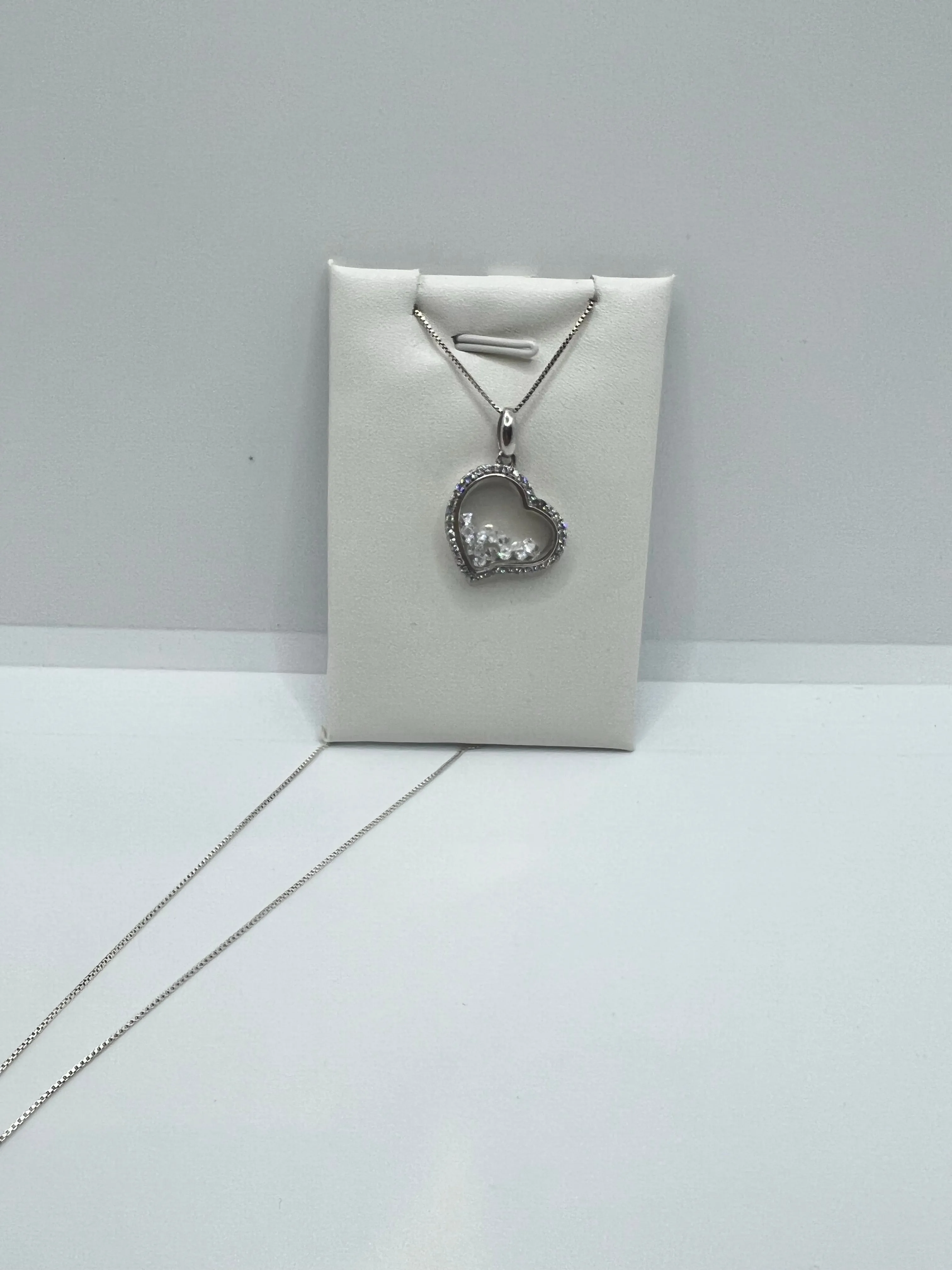 Real silver heart necklace