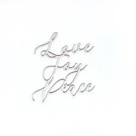 [Sale] Love Joy Peace Plaque