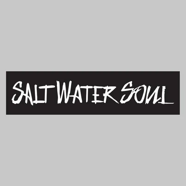 SALTWATERSOUL White Letter 8" x 2"  Decal