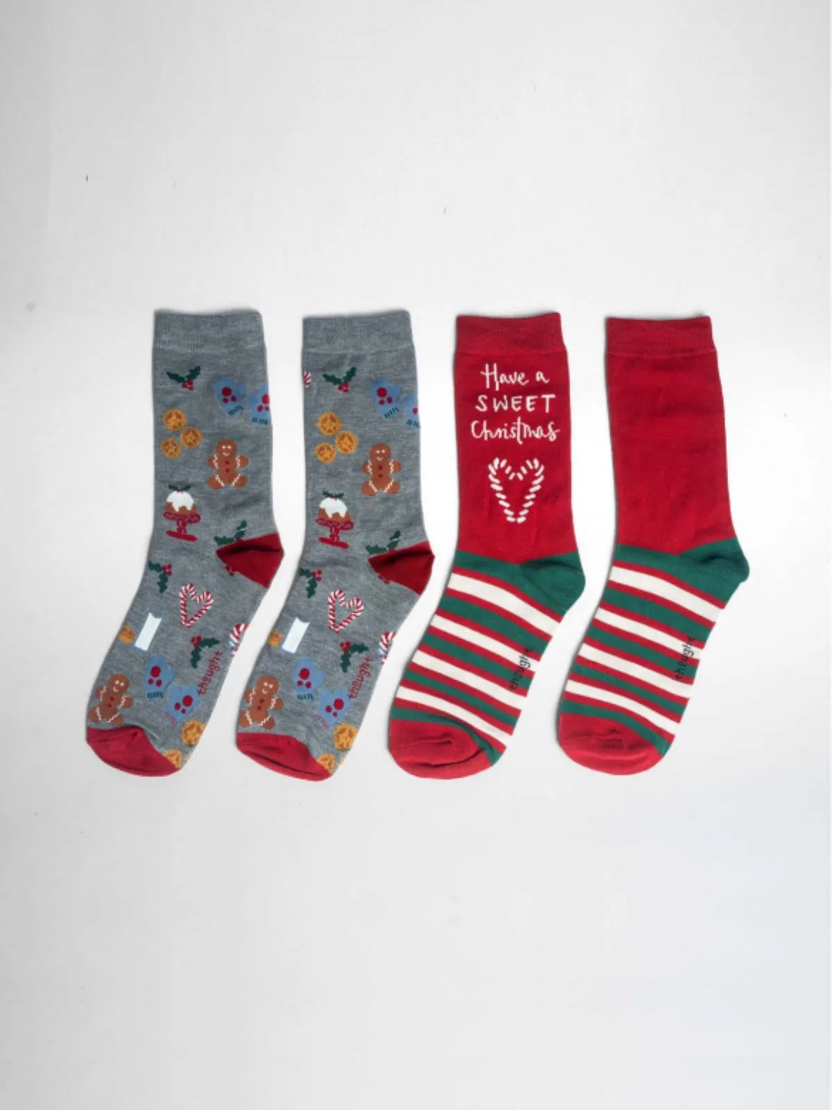 Sweet Christmas Bamboo Socks In A Bag - Multi