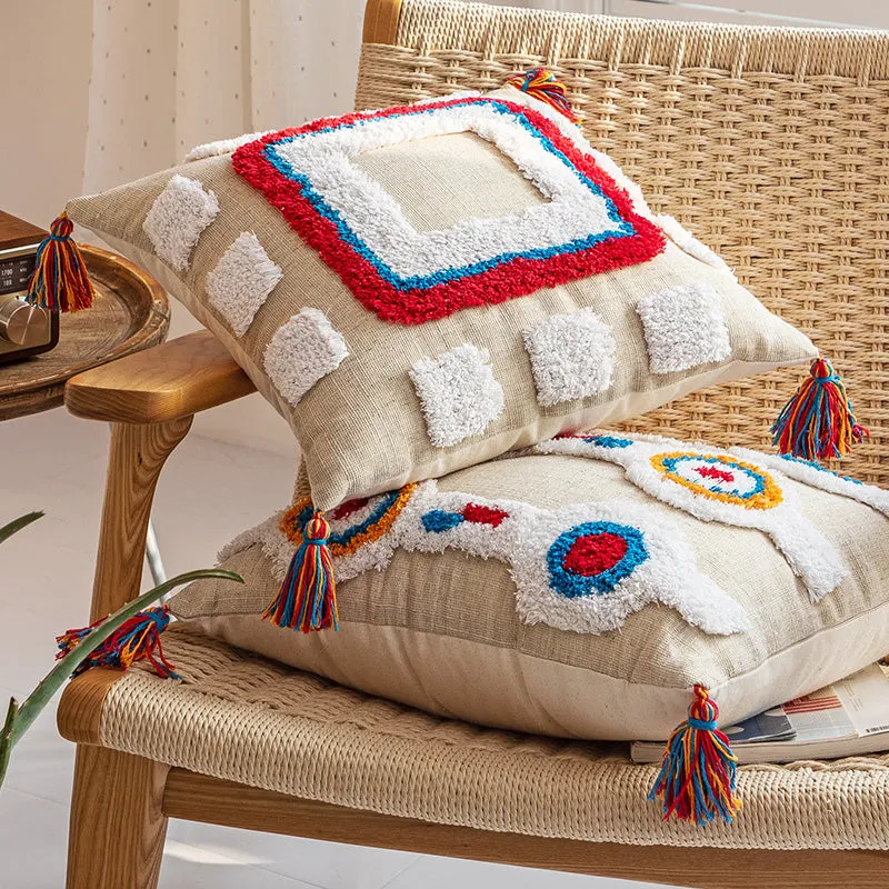 Tenzin Colorful Modern Tribal Throw Cushions