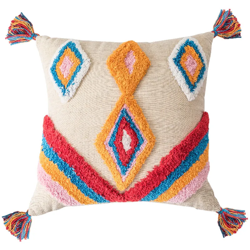 Tenzin Colorful Modern Tribal Throw Cushions