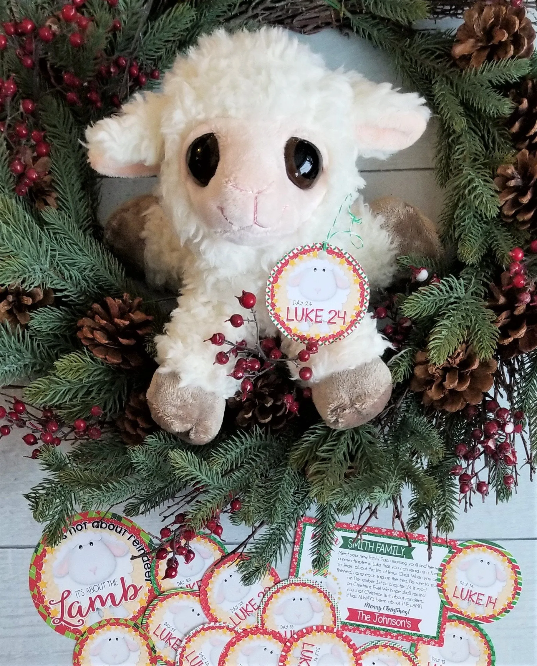 The Christmas Lamb Tradition {GIFT TAGS} PRINTABLE