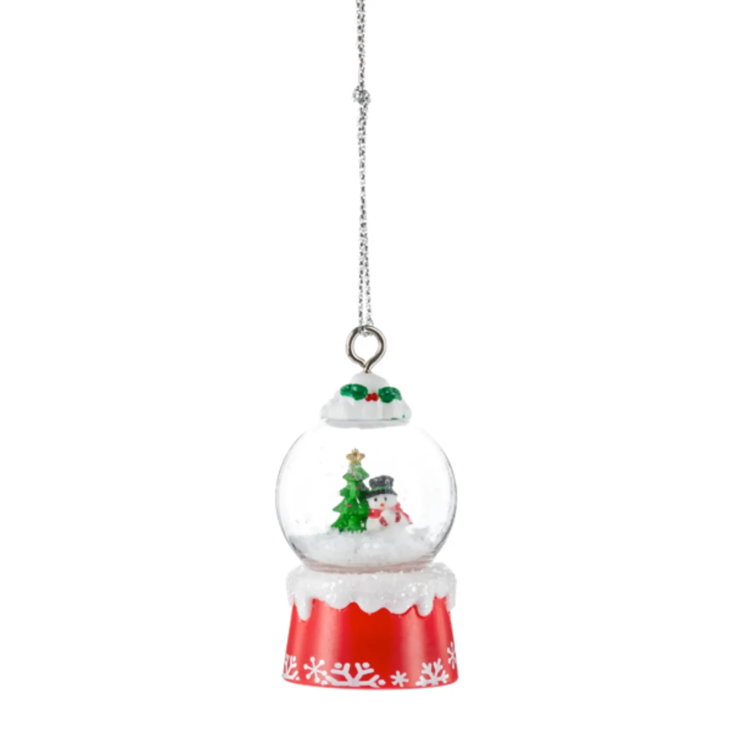 'Tis the Season Mini Snowglobe Personalized Name Ornament Beginning with Letters A to C