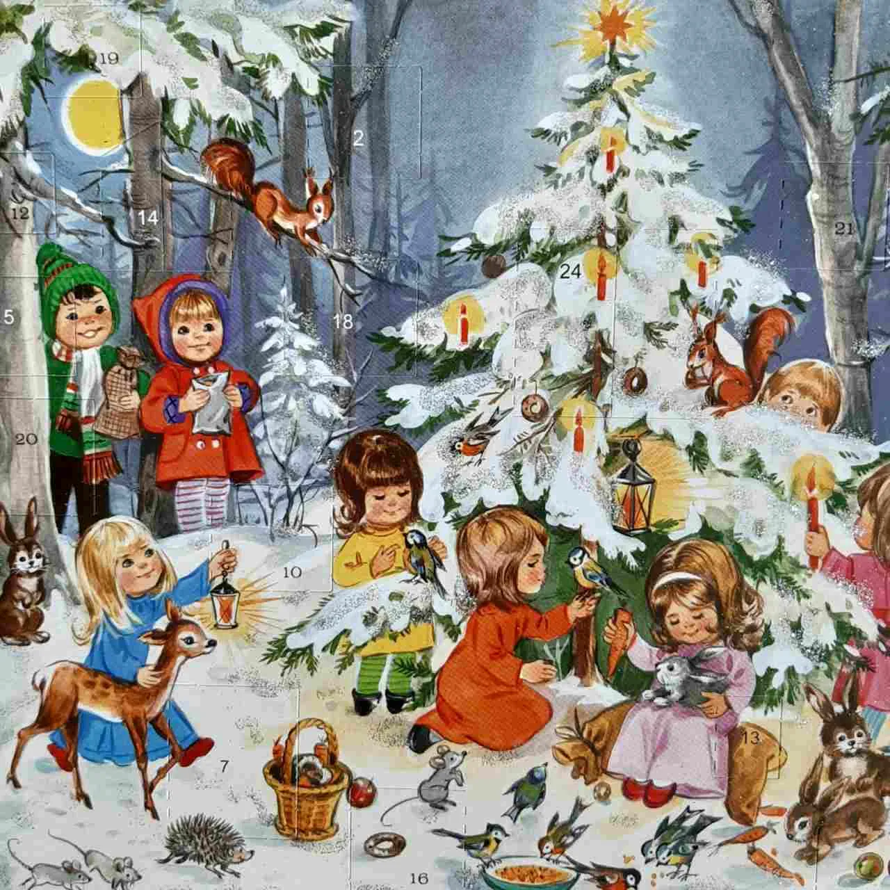 Traditional Advent Calendar - Around the Tree