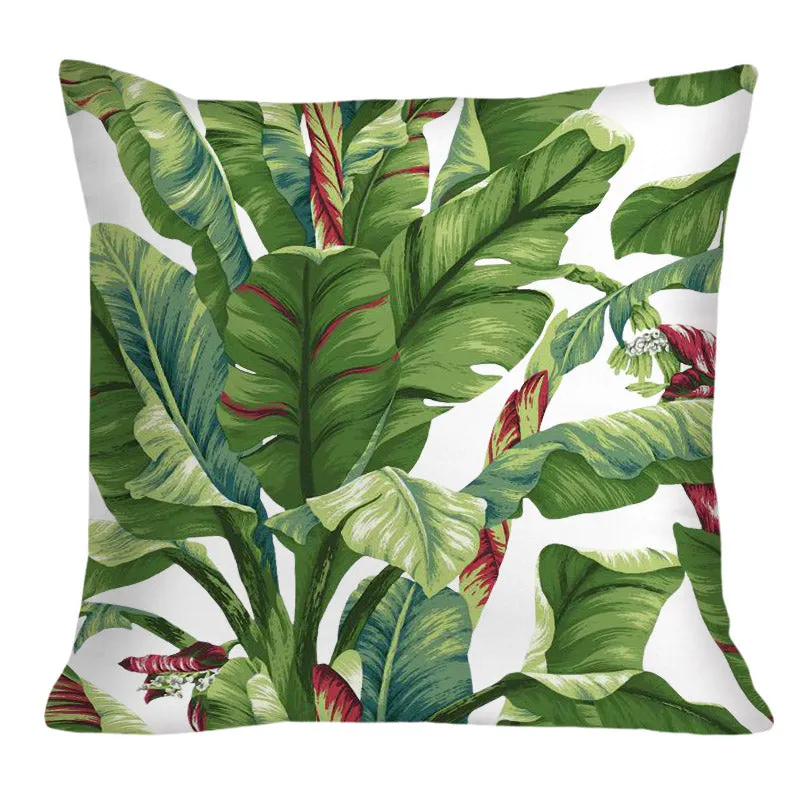 Tropical Green Throw Cushion