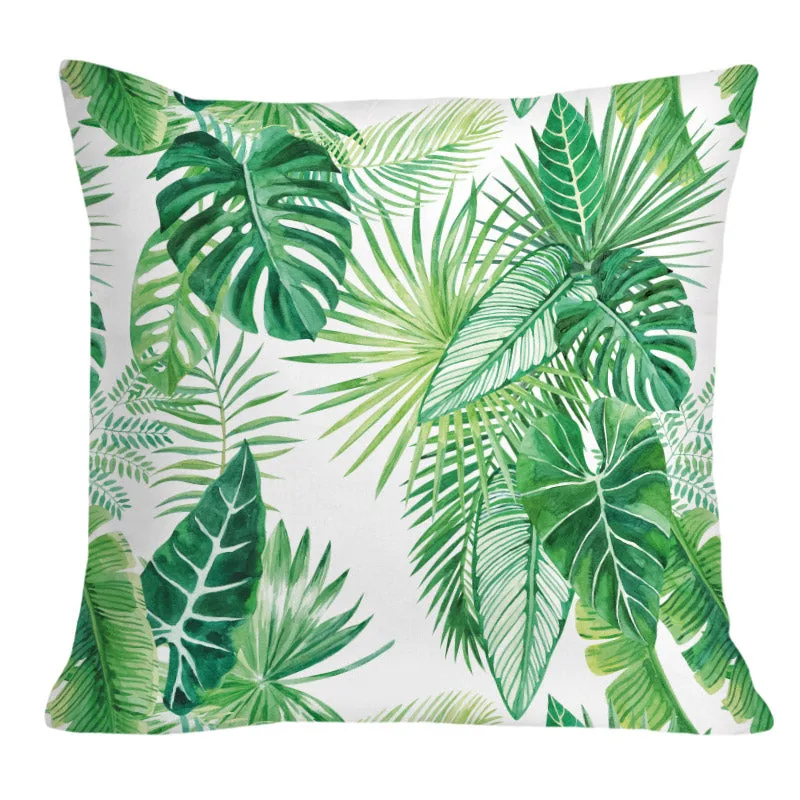 Tropical Green Throw Cushion