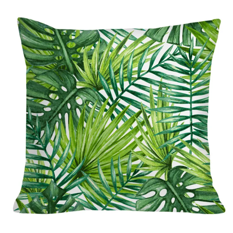 Tropical Green Throw Cushion