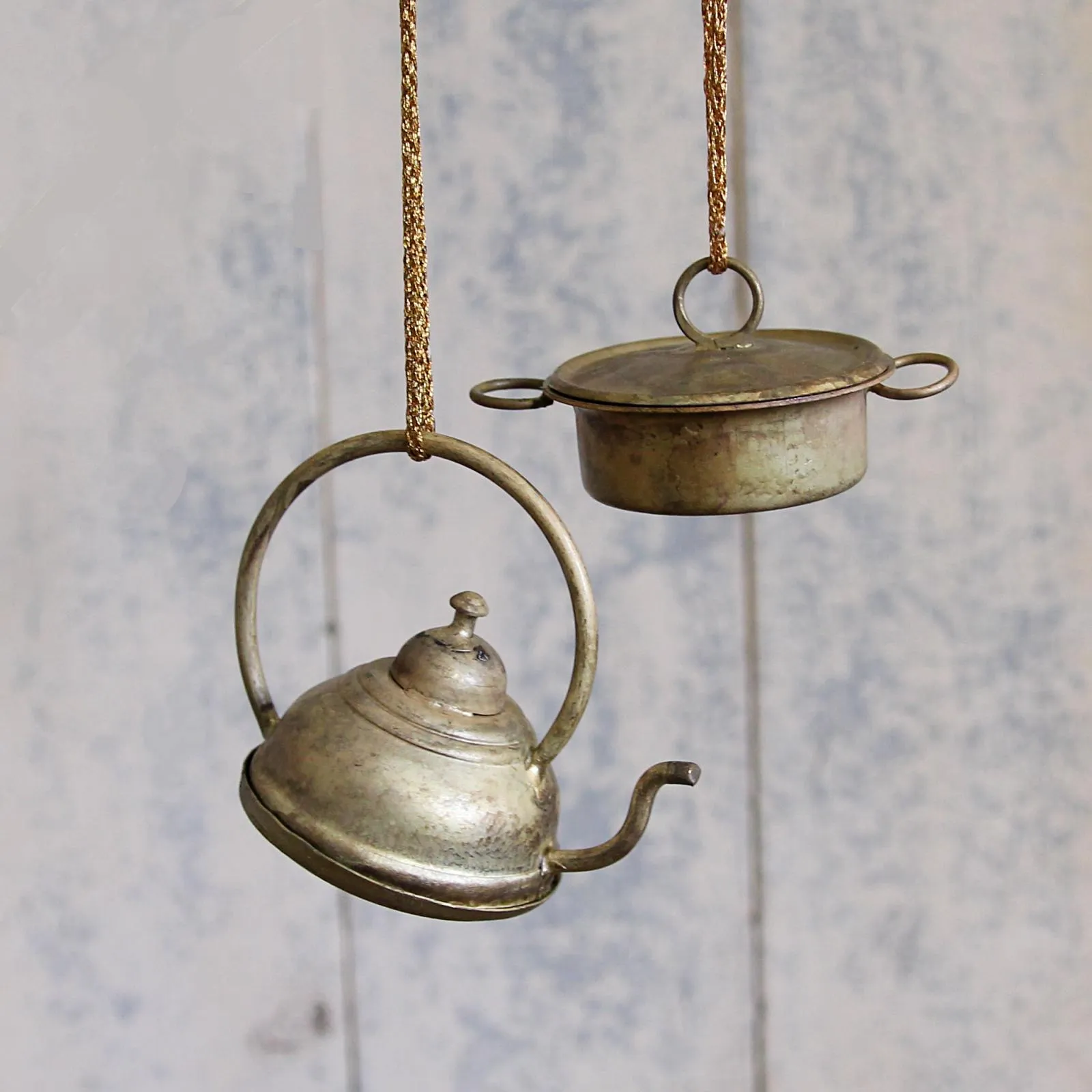 Victorian Brass Saucepan Decoration