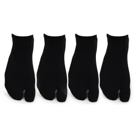 Women Plain Cotton Secret Length Thumb Socks- Pack of 4